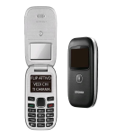 Brondi Window+ - Telefono con funzionalità - dual SIM - microSD slot - 120 x 160 pixel - rear camera 1,3 MP - nero